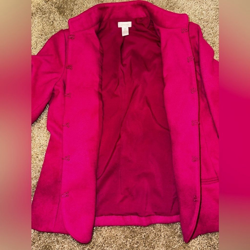 Chico's Fuchsia Pink Jacket Coat - Picture 5 of 11
